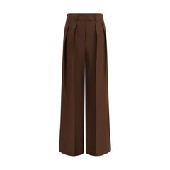 Brunello Cucinelli Brown Viscose Casual Pants