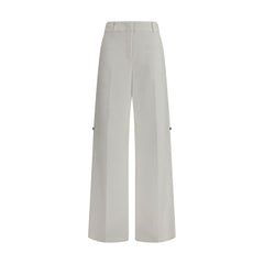 Fendi White Cotton Pants
