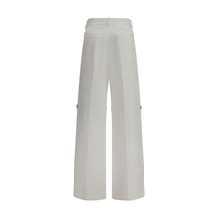 Fendi White Cotton Pants