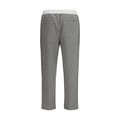 Brunello Cucinelli Gray Cotton Joggers (Workout Pants)
