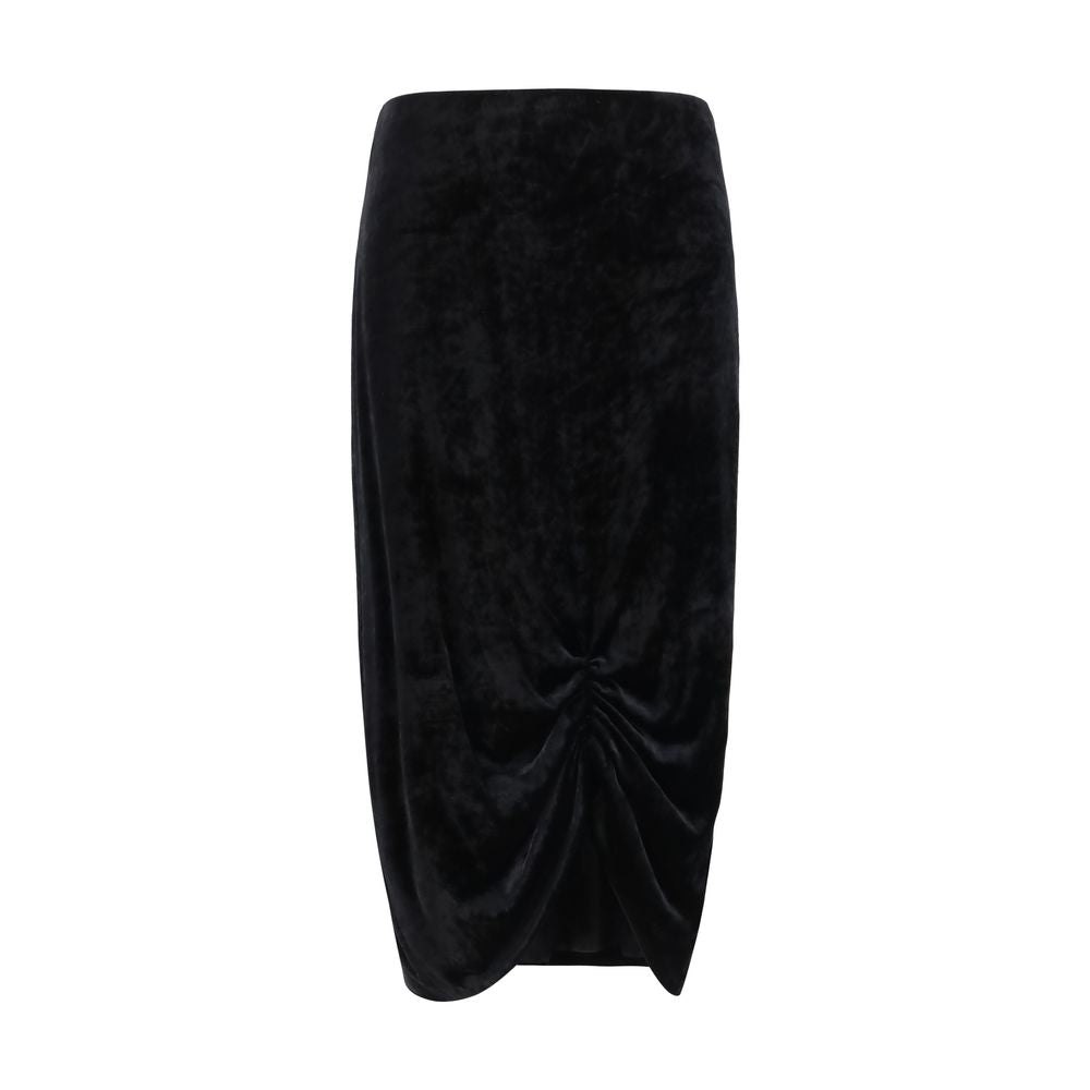 Valentino Black Viscose Long Skirt
