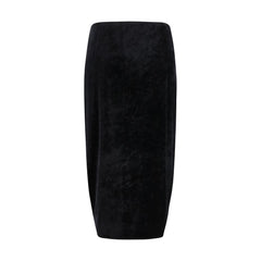 Valentino Black Viscose Long Skirt