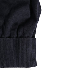 Dolce & Gabbana Black Solid Wool Knitted Winter Beanie Cap Hat