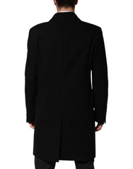 Dolce & Gabbana Black Heraldic Patch Single Breasted Blazer Jacket