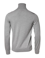Dolce & Gabbana Gray LongSleeve Turtleneck Pullover Sweater