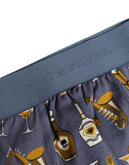 Dolce & Gabbana Gray Jazz Cocktail Men Brando Brief Underwear
