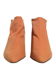 Dolce & Gabbana Brown Suede Ankle Boots Shoes