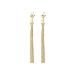 Saint Laurent Gold Brass Earrings