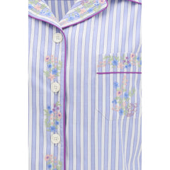 Dolce & Gabbana Blue Cotton Shortsleeve Shirt