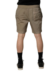 Dolce & Gabbana Brown Nylon Drawstring Swim Shorts Swimwear