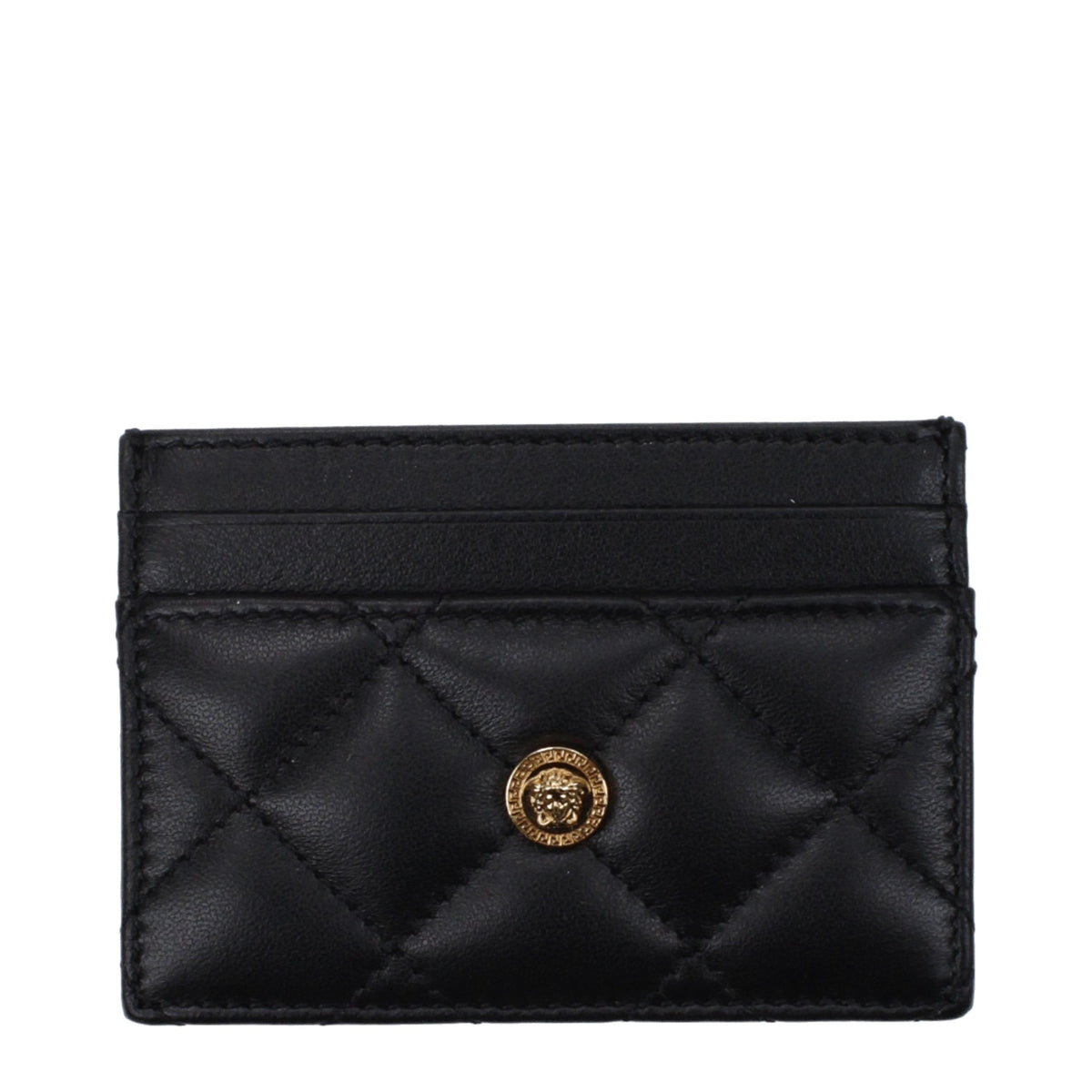 Versace Black Leather Cardholder