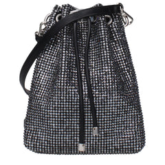 Jimmy Choo Black Satin Crossbody Bag