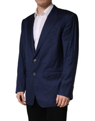Dolce & Gabbana Blue Single Breasted 2 Button Suit Jacket