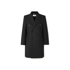 Saint Laurent Black Wool Coat