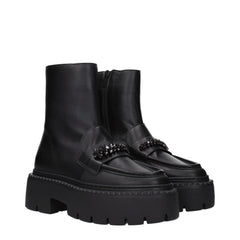 Jimmy Choo Black Leather Ankle Boots