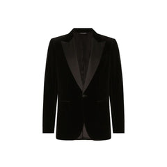 Dolce & Gabbana Black Cotton Blazer