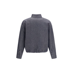 Fendi Blue Linen Denim Jacket