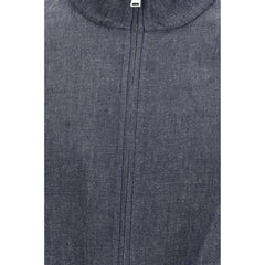 Fendi Blue Linen Denim Jacket