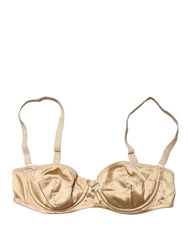 Dolce & Gabbana Beige Semi-Pad Underwire Balconette Bra Underwear