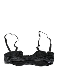 Dolce & Gabbana Black Semi-Pad Underwire Balconette Bra Underwear