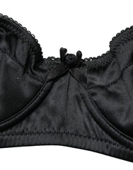 Dolce & Gabbana Black Semi-Pad Underwire Balconette Bra Underwear