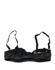 Dolce & Gabbana Black Semi-Pad Underwire Balconette Bra Underwear