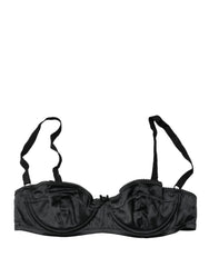 Dolce & Gabbana Black Semi-Pad Underwire Balconette Bra Underwear