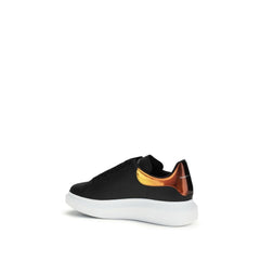 Alexander McQueen Black Calf Leather Bos Taurus Platform Sneakers