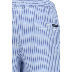 Dolce & Gabbana Blue Cotton Bermuda Shorts
