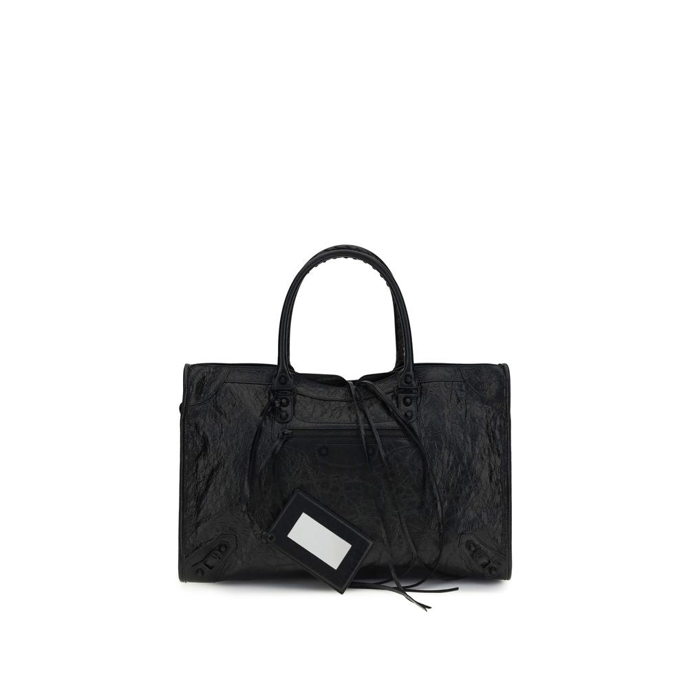 Balenciaga Black Lamb Ovis Aries Aries Shoulder Bag