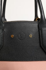 Louis Vuitton Pink and Black Leather City Steamer Leather Handbag