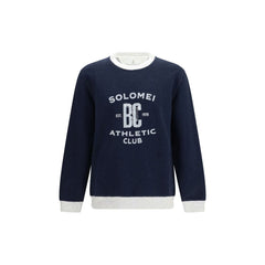 Brunello Cucinelli Blue Cotton Sweatshirt