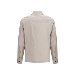Brunello Cucinelli Beige Cotton Full-Length Jacket