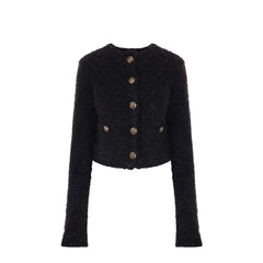 Balenciaga Black Cotton Cardigan