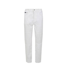 Dolce & Gabbana White Cotton Cargo Pants