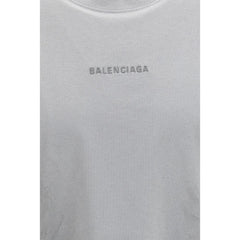 Balenciaga Gray Cotton T-Shirt