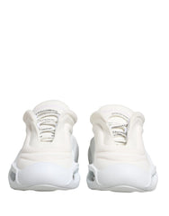 Dolce & Gabbana White Slip On Wave Low Top Sneakers Shoes