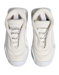 Dolce & Gabbana White Slip On Wave Low Top Sneakers Shoes