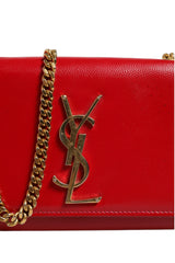 Saint Laurent Kate Red Leather Crossbody Bag