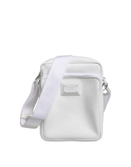 Dolce & Gabbana White Logo Plaque Crossbody Shoulder Borse Men Bag