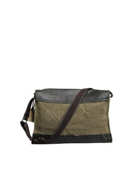 Dolce & Gabbana Military Green Two Tone Messenger Shoulder Borse Men Bag
