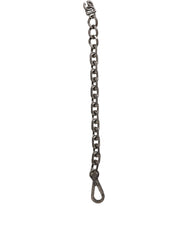 Dolce & Gabbana Silver Tone Heavy Chain Link Signature DG Logo Bracelet
