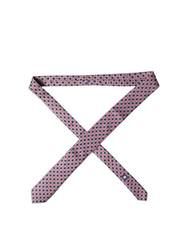 Dolce & Gabbana Multicolor Patterned Silk Adjustable Men Tied Necktie Tie