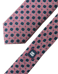 Dolce & Gabbana Multicolor Patterned Silk Adjustable Men Tied Necktie Tie