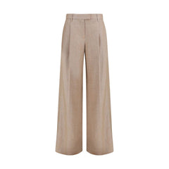 Brunello Cucinelli Beige Linen Casual Pants
