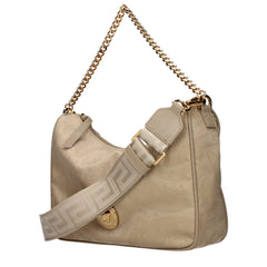 Versace Beige Fabric Handbag