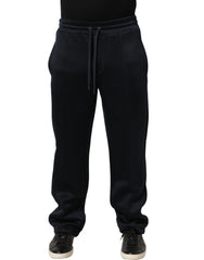 Dolce & Gabbana Black Polyester Jogger Men Sweatpants Pants