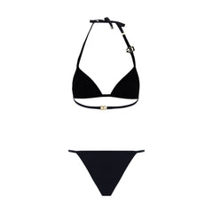 Dolce & Gabbana Black Nylon Bikini