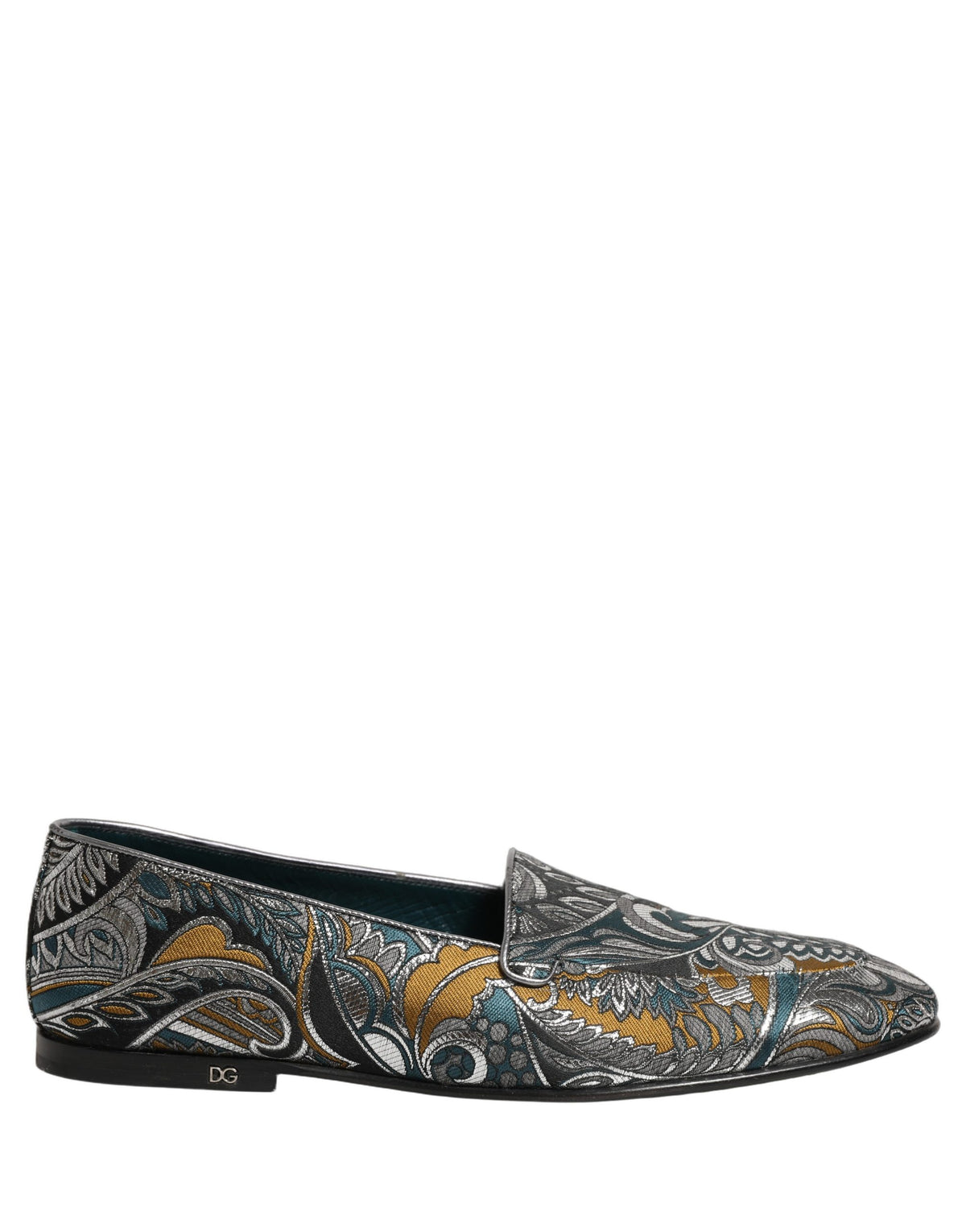 Dolce & Gabbana Multicolor Paisley Brocade Men Loafers Shoes