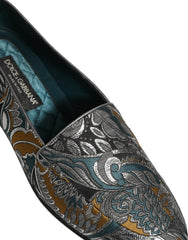Dolce & Gabbana Multicolor Paisley Brocade Men Loafers Shoes